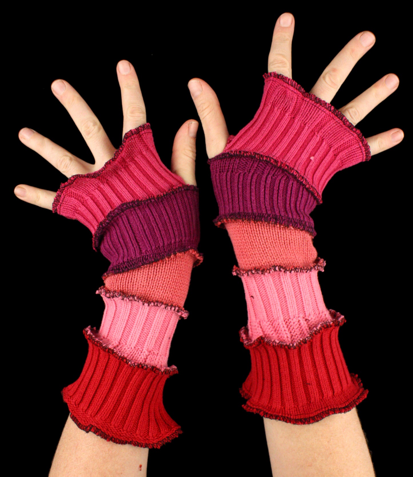 Arm Warmers - WOOL-FREE - made from upcycled sweaters