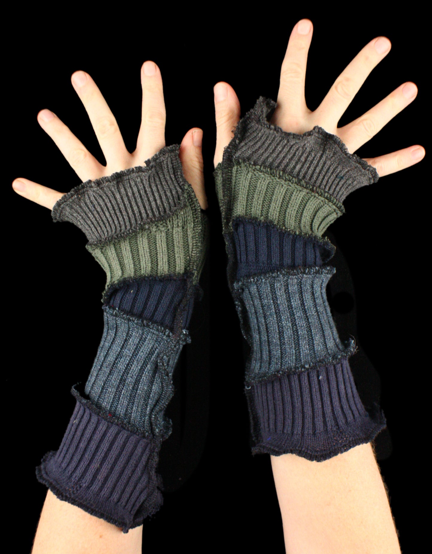 Arm Warmers - WOOL-FREE - made from upcycled sweaters