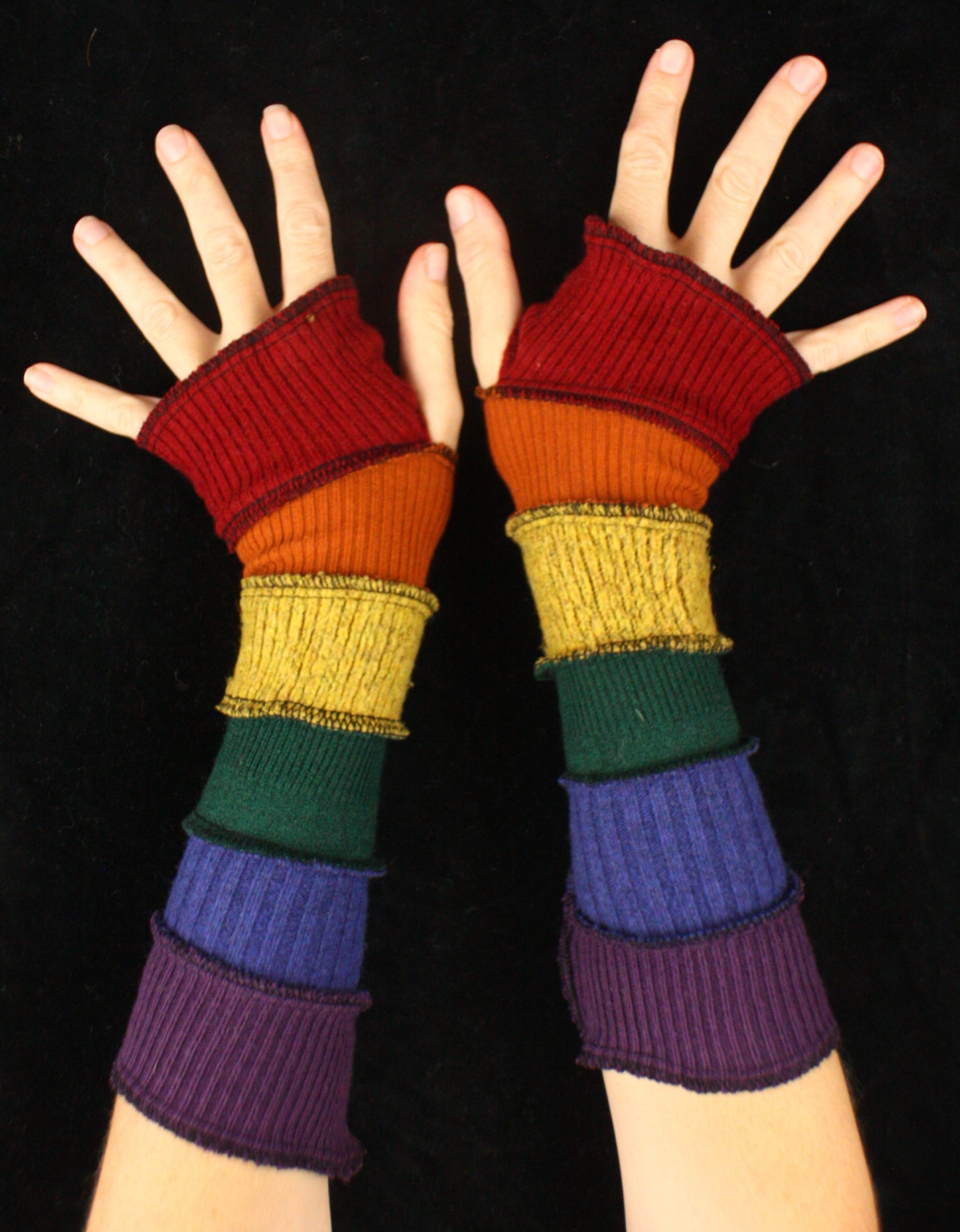 Arm Warmers - LARGE - made from upcycled sweaters