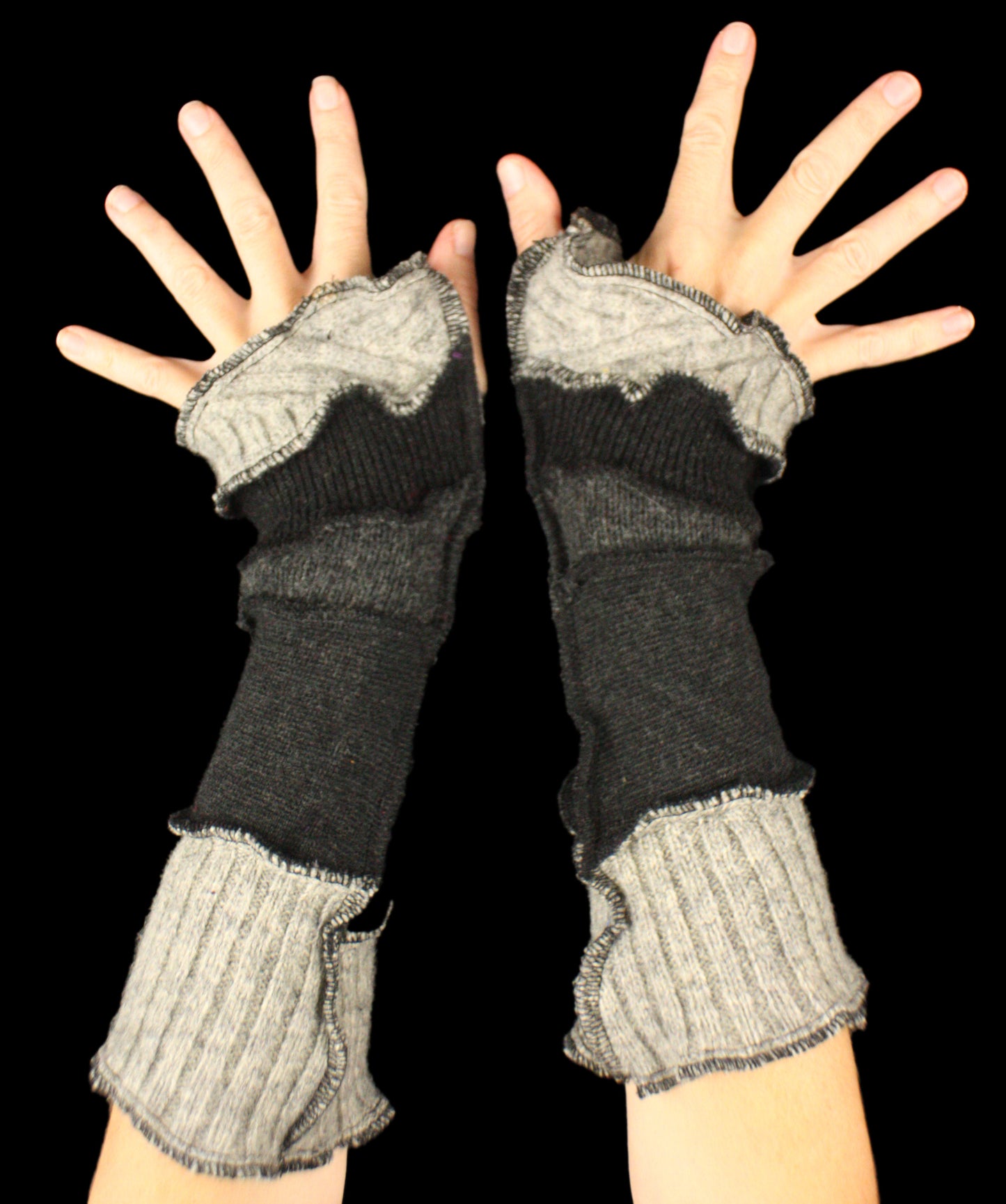 Arm Warmers - LARGE - made from upcycled sweaters