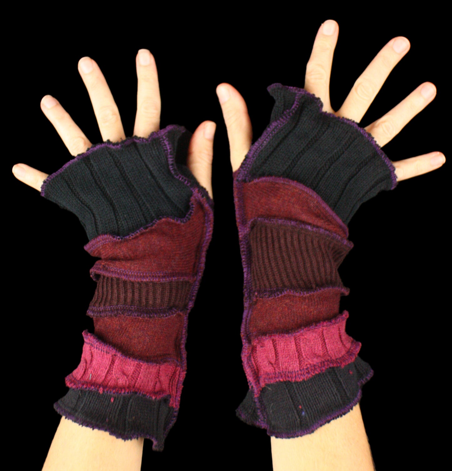 Arm Warmers - LARGE - made from upcycled sweaters