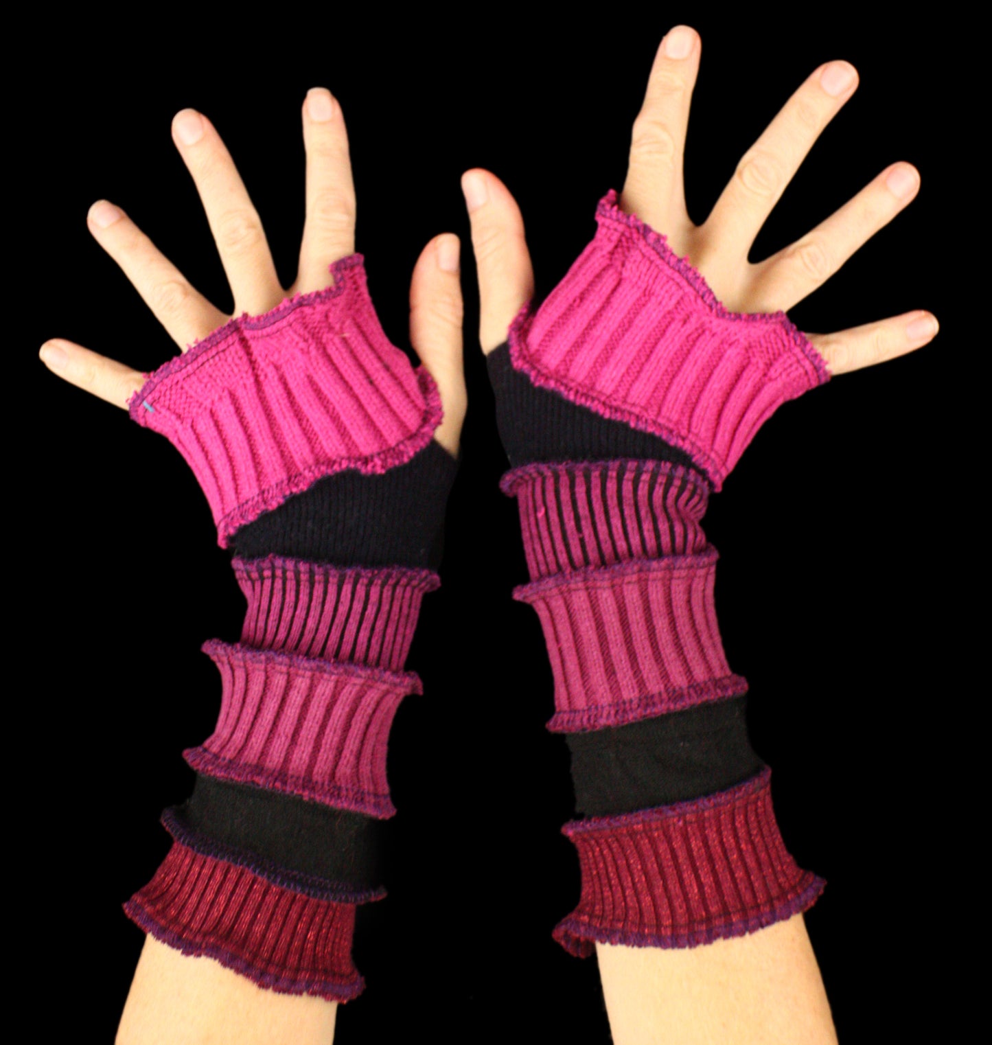 Arm Warmers - LARGE - made from upcycled sweaters