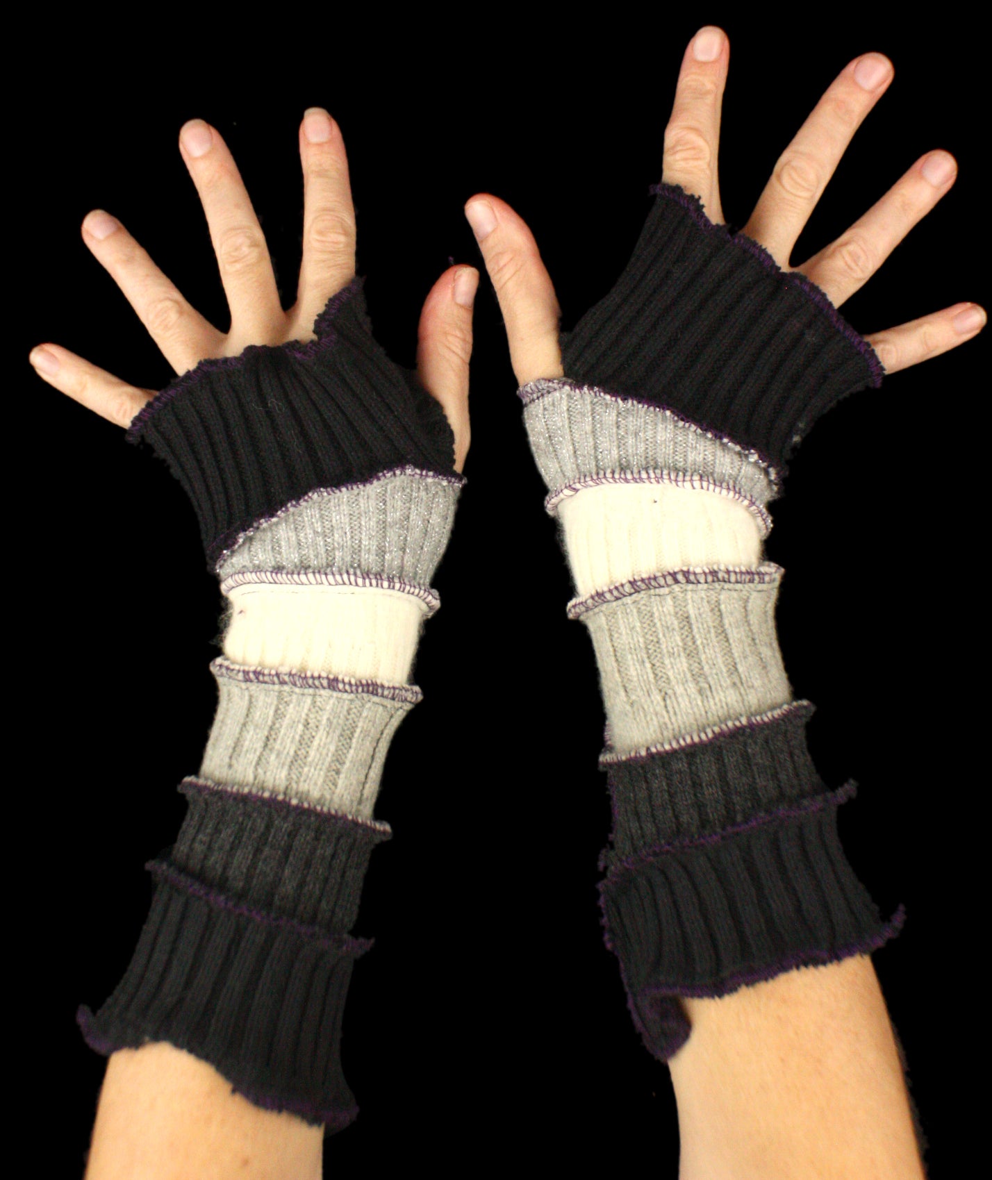 Arm Warmers - LARGE - made from upcycled sweaters