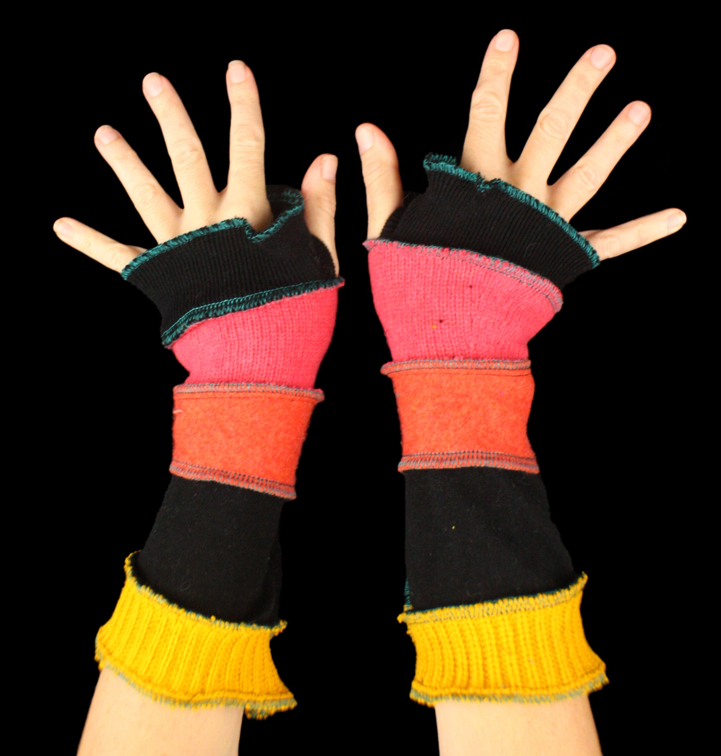 Arm Warmers - LARGE - made from upcycled sweaters