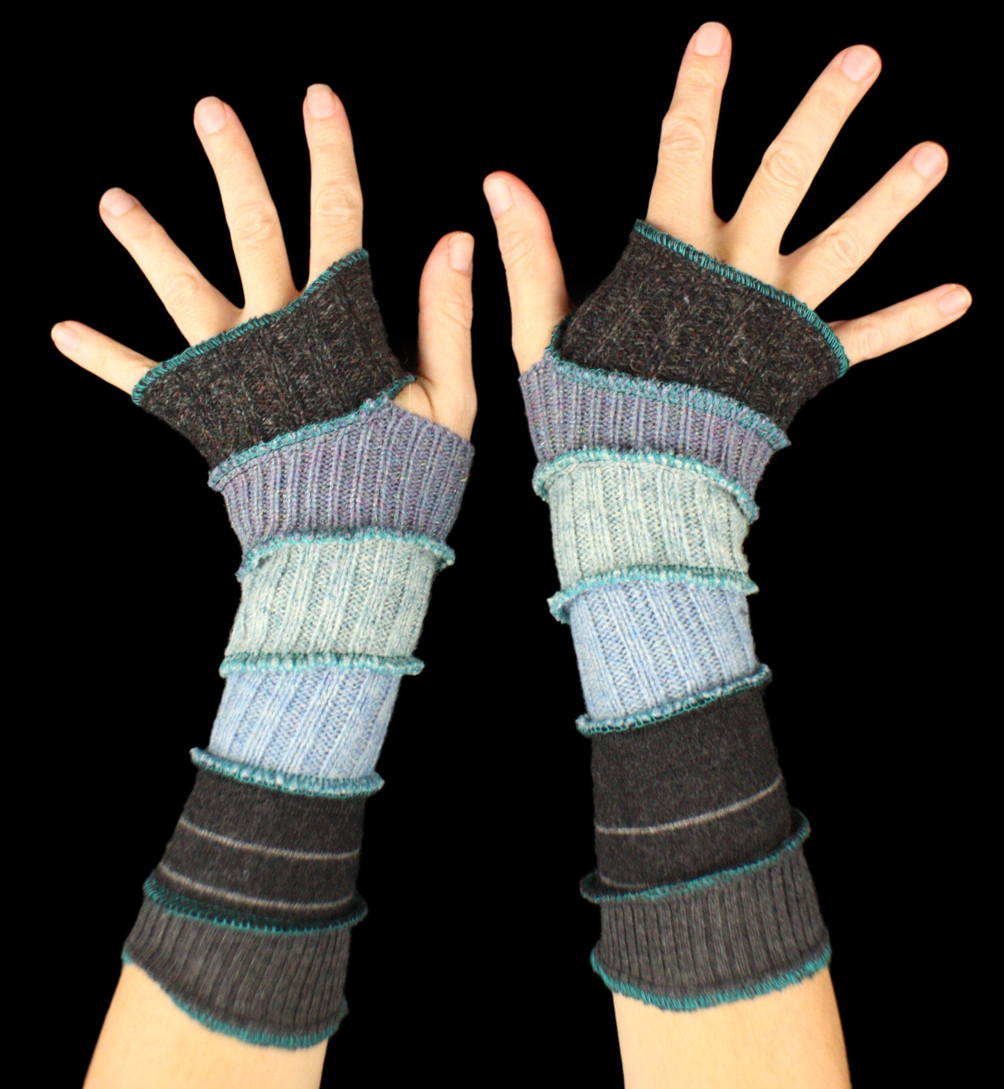 Arm Warmers - LARGE - made from upcycled sweaters