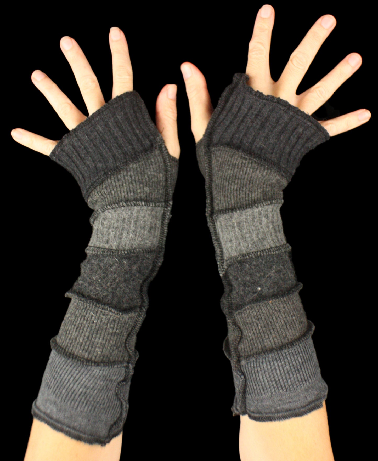 Arm Warmers - LARGE - made from upcycled sweaters
