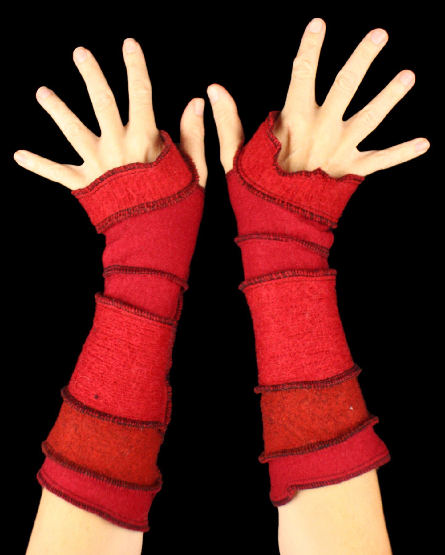 Arm Warmers - LARGE - made from upcycled sweaters