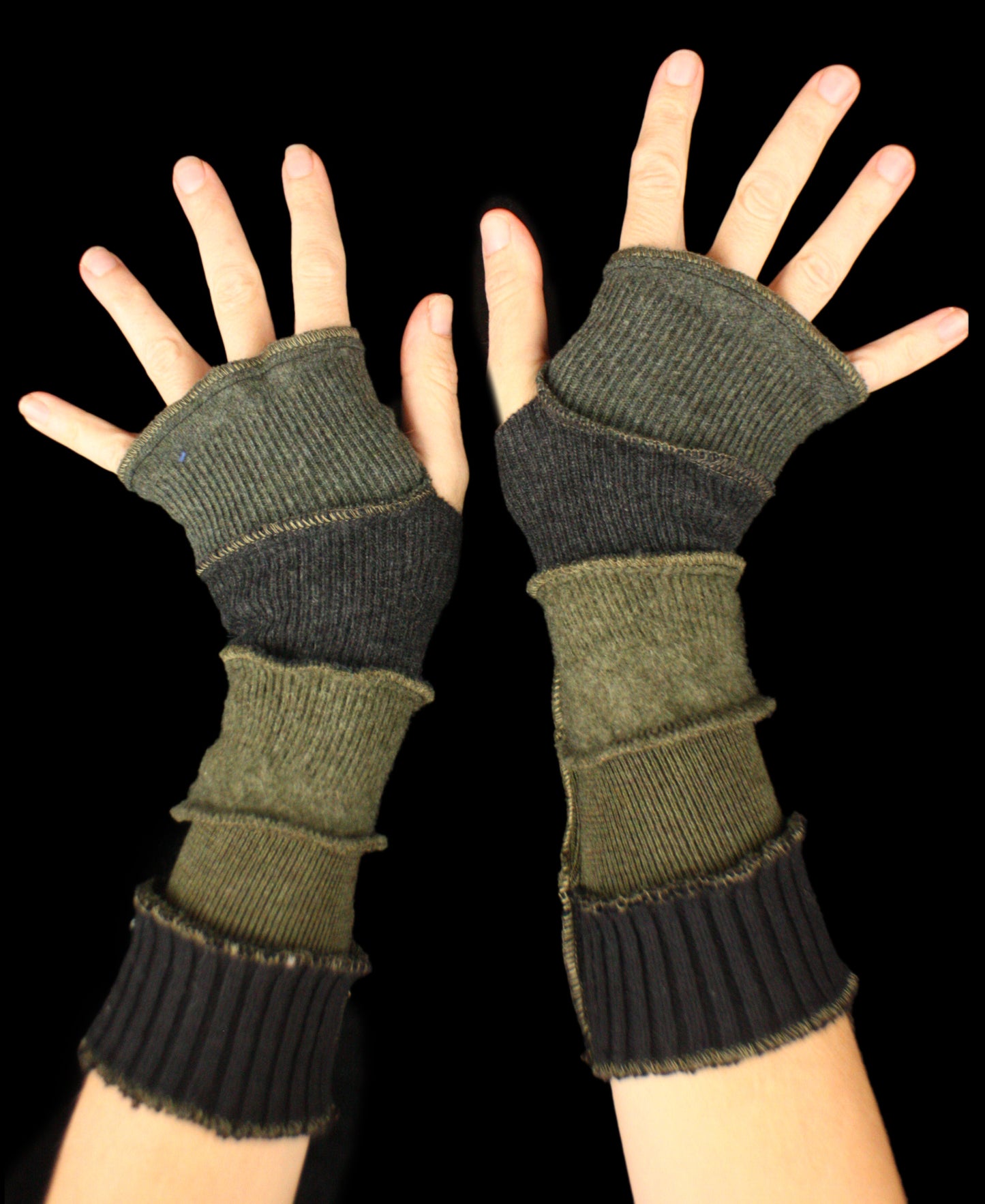 Arm Warmers - LARGE - made from upcycled sweaters