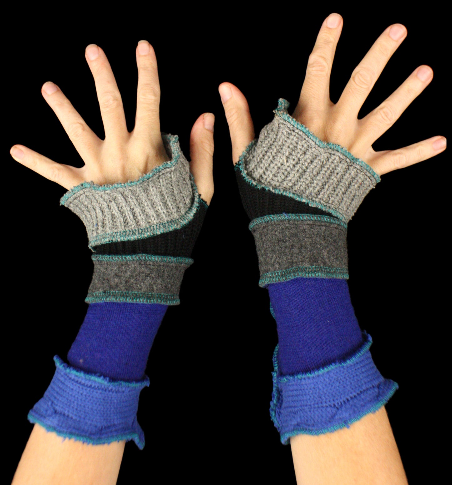 Arm Warmers - LARGE - made from upcycled sweaters
