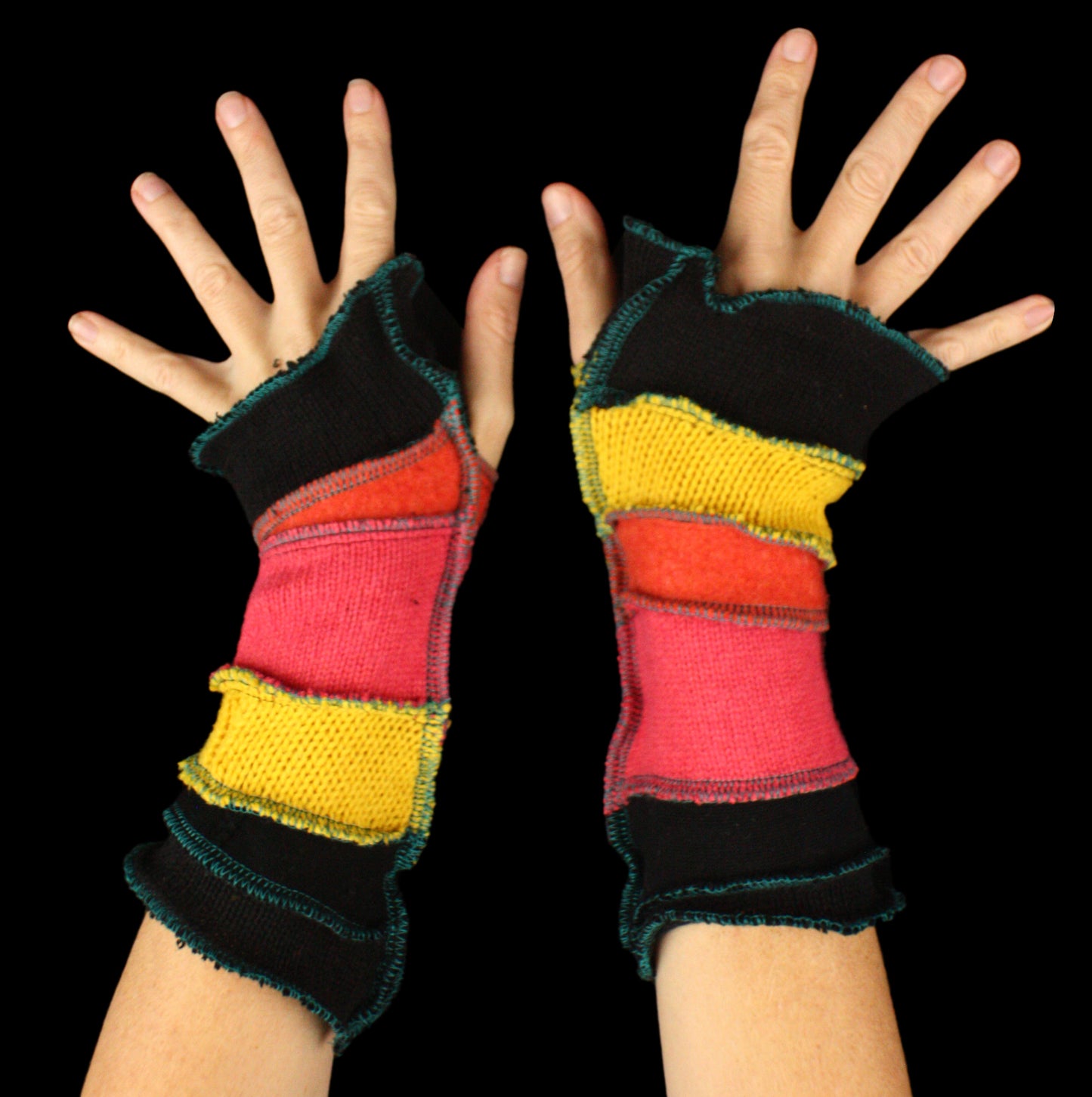 Arm Warmers - LARGE - made from upcycled sweaters