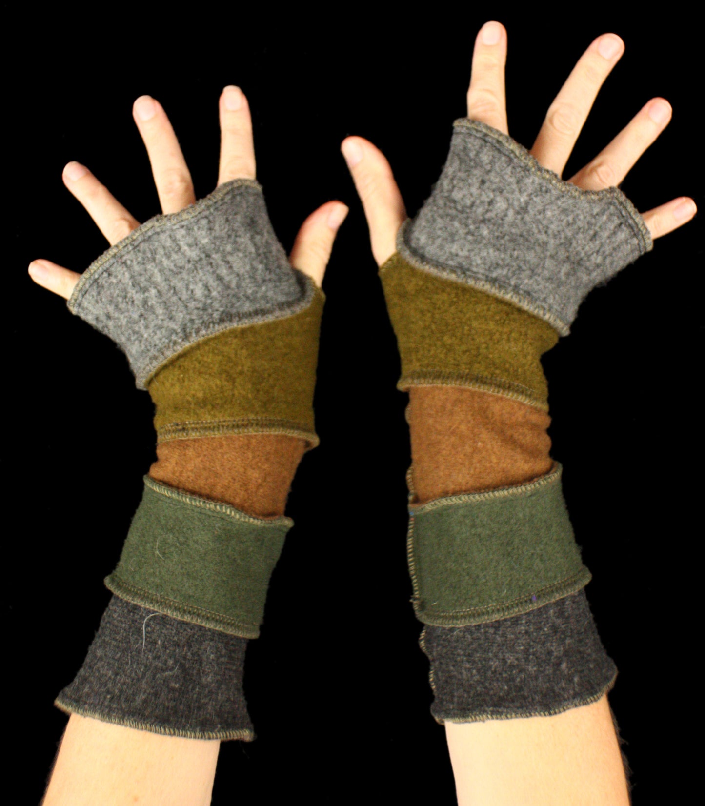 Arm Warmers - LARGE - made from upcycled sweaters