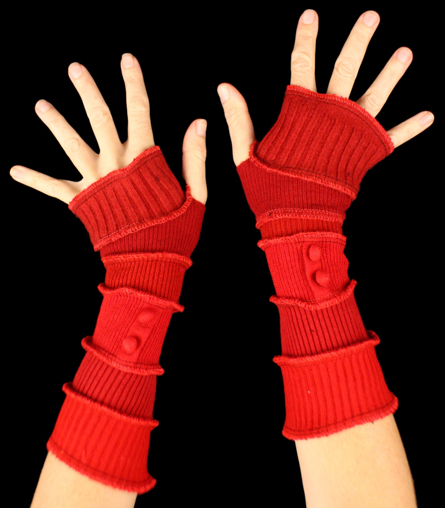 Arm Warmers - LARGE - made from upcycled sweaters