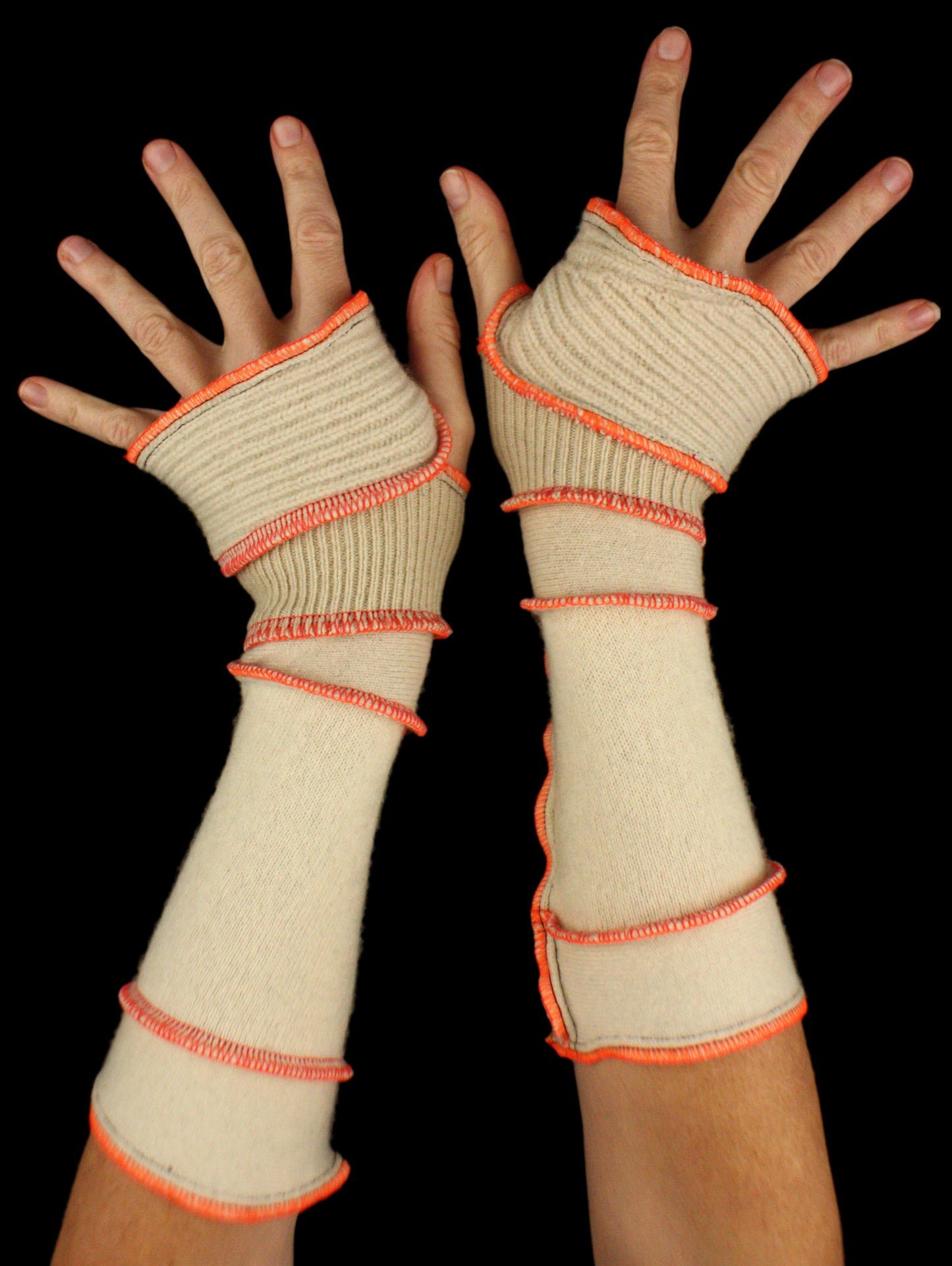 Arm Warmers - CASHMERE - made from upcycled sweaters