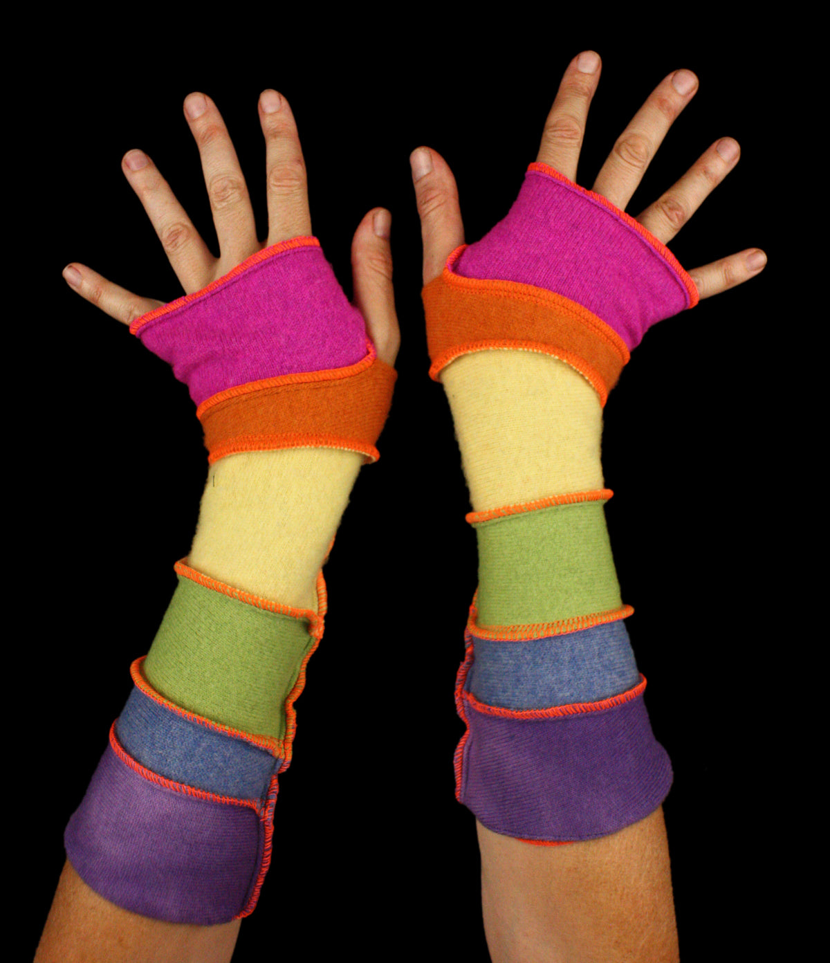 Arm Warmers -  CASHMERE - made from upcycled sweaters