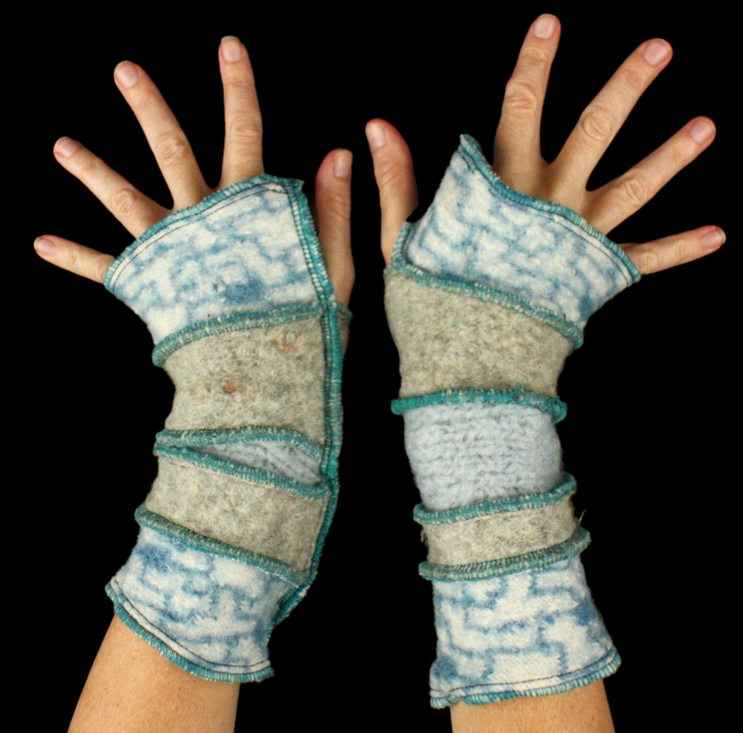 Arm Warmers - LARGE - made from upcycled sweaters