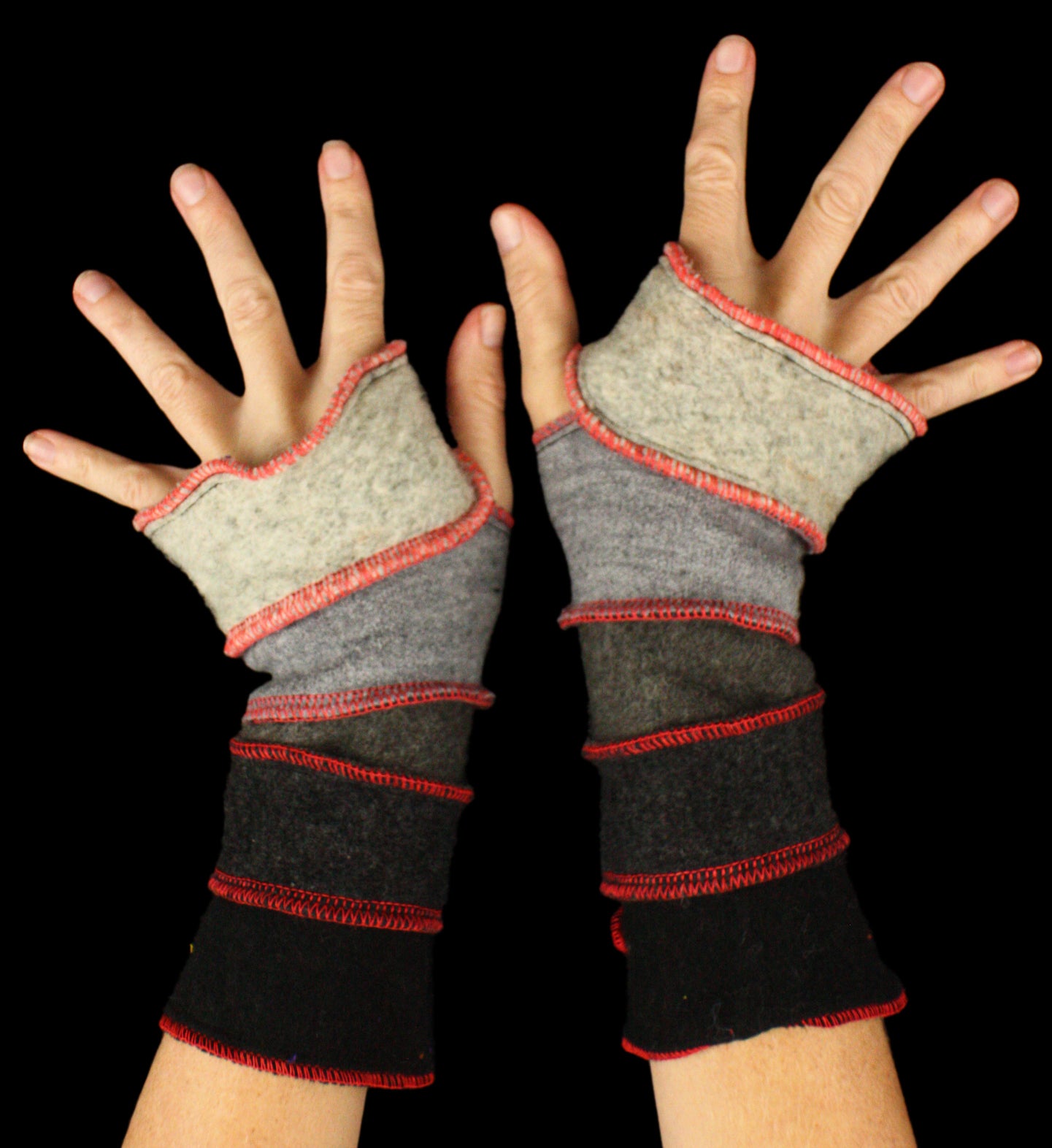 Arm Warmers - LARGE - made from upcycled sweaters